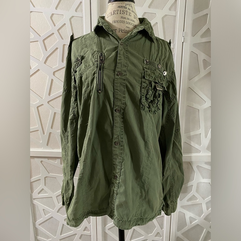 Indigo Women’s Green Utility Jacket in Large